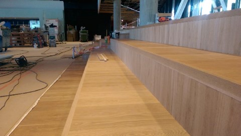 Entrétrapp – färdig för slipning